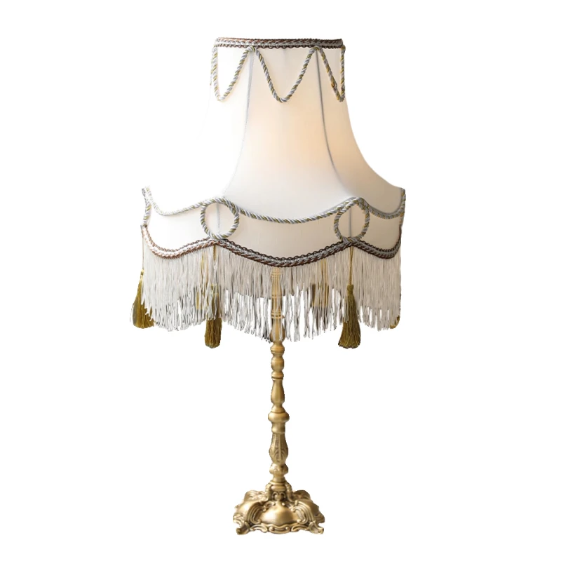 

French retro countryside decorative table lamp, living room and homestay designer, American vintage European lighting fixtures