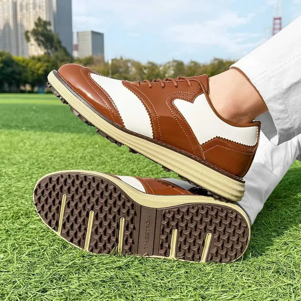 

Professional Men Golf Shoes Anti Slip Golfers Sneakers Golfing Footwears Comfortable Athletic Golfing Walking Shoes Size 39-48