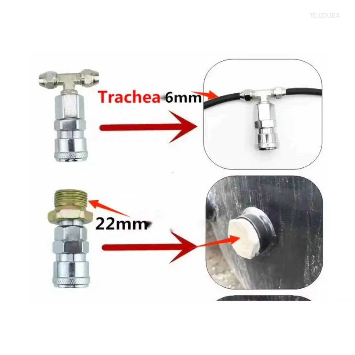 TTJ Suitable for Volvo Scania Man Daf Mercedes -Benz Truck Dust Blows Tool Set Hose Air Kit. Air Can And Seat Trachea Connecting