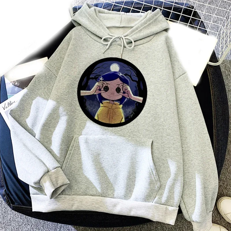 Cartoon Coraline Printed Hoodies Men Woman Streetwear Hoodie Hooded Sweatshirts Pullovers Official-Website