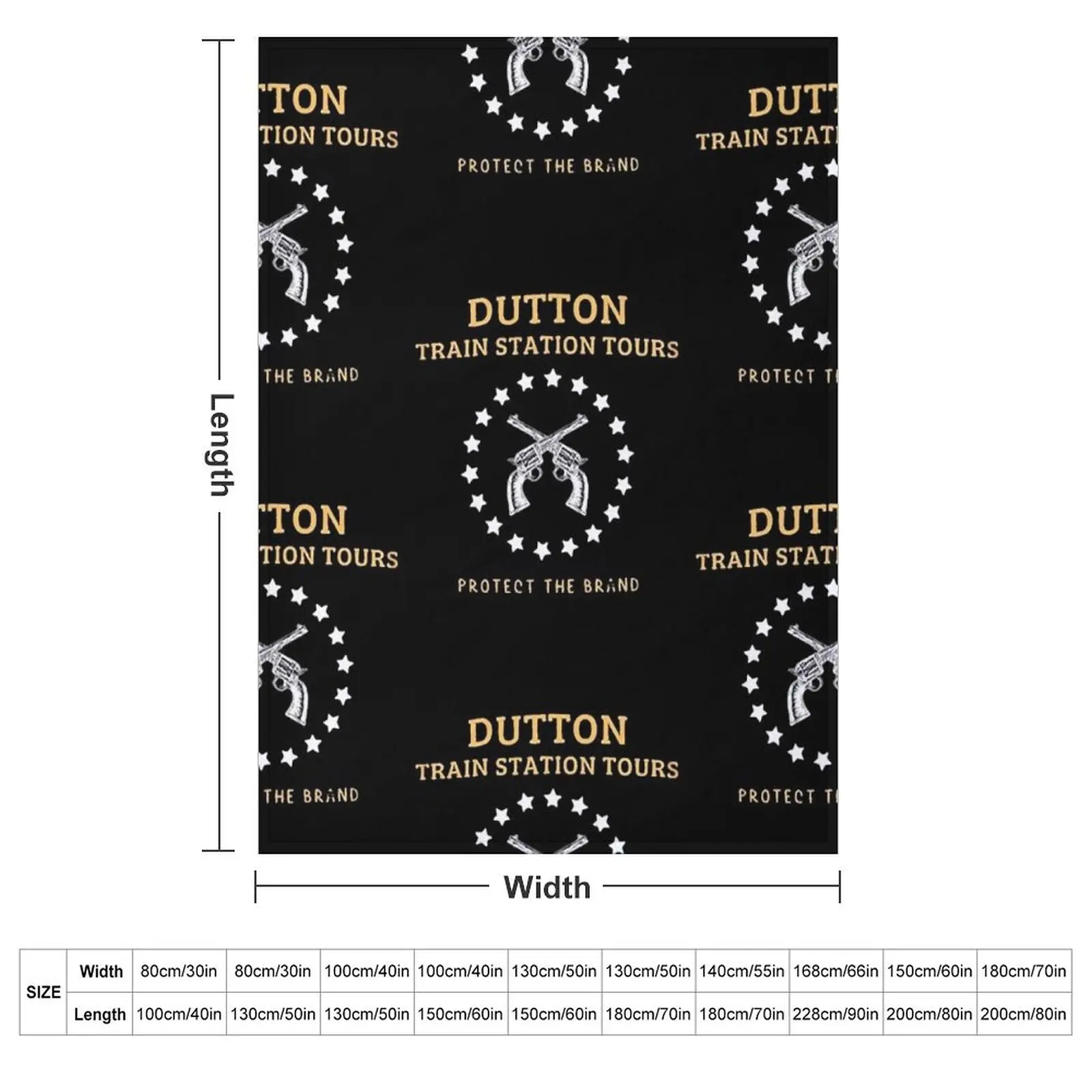 Yellowstone Dutton Ranch Arrows Throw Blanket couch cozy soft plush fuzzy picnic outdoor blanket