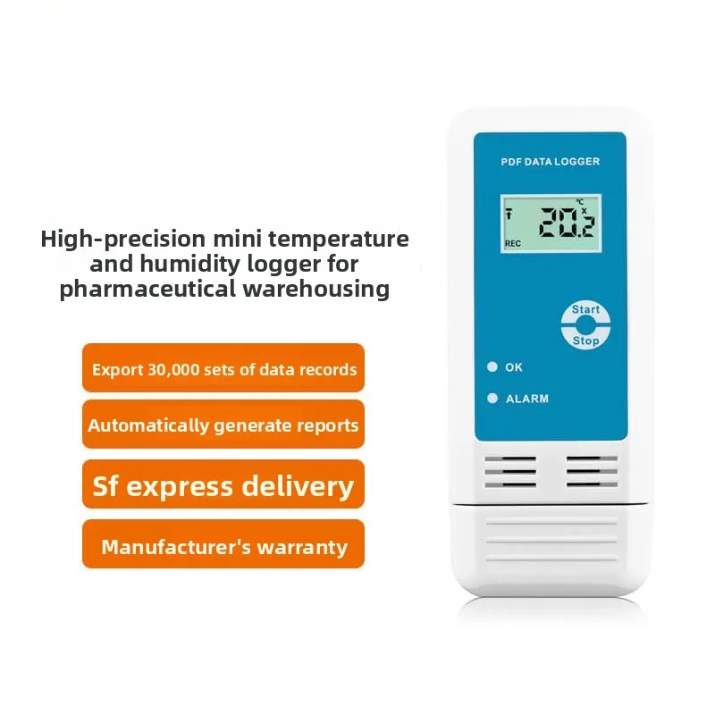 

YMUP-20D Portable Temperature Humidity Recorder Medicine Cabinet Warehouse Cold Chain Transportation Thermometer Hygrometer