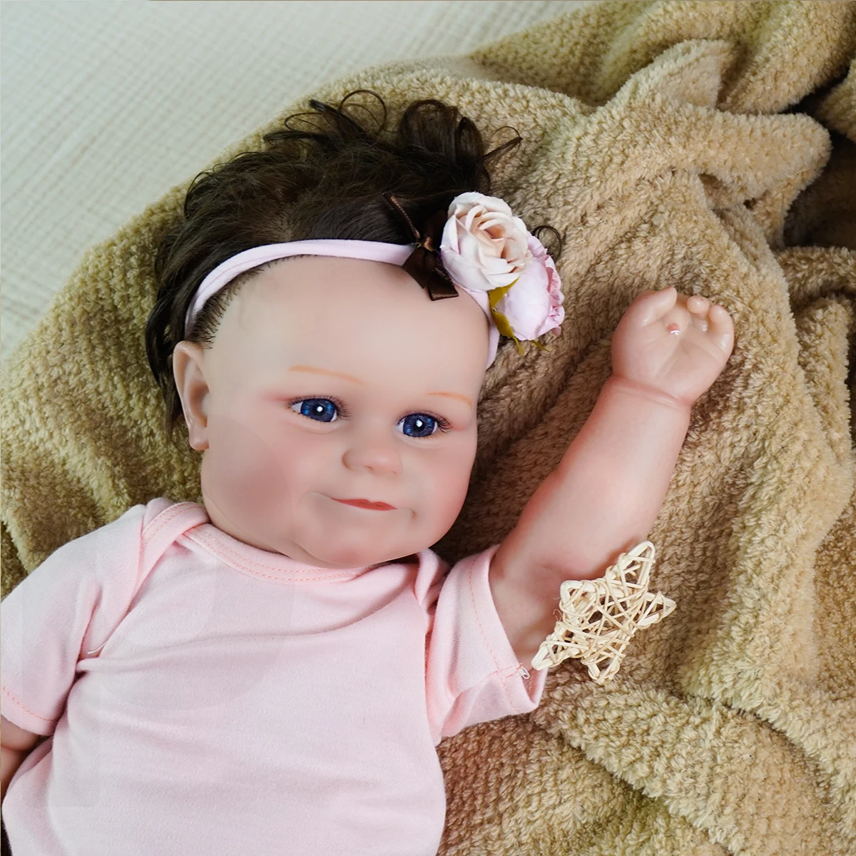 

Realistic Newborn Baby Doll Handmade Realistic DIY Toys for Newborns Birthday Gifts Children's Playmates Lifelike Soft 3D Skin