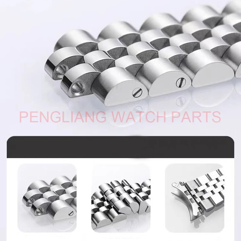 High Quality Jubilee Oyster Watch Bracelet Watch Band For Vintage Datejust 16014 16234 Plug 20mm Aftermarket Watch Parts