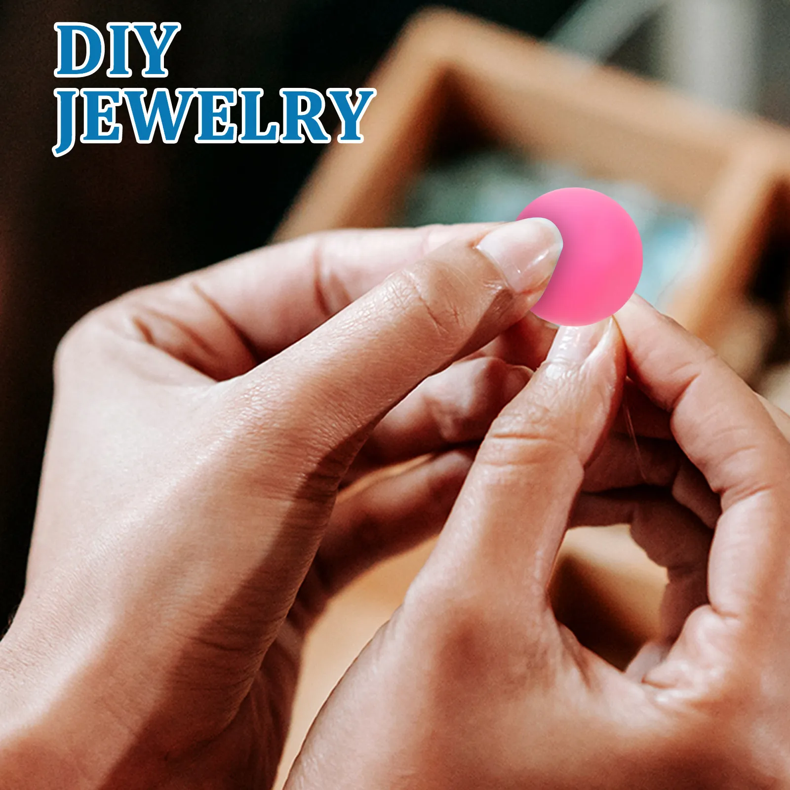 

105Pcs Silicone Loose Beads Bulk Round Jewelry Making Kit DIY Small Beads Bracelet Keychain Crafting Beading Supplies