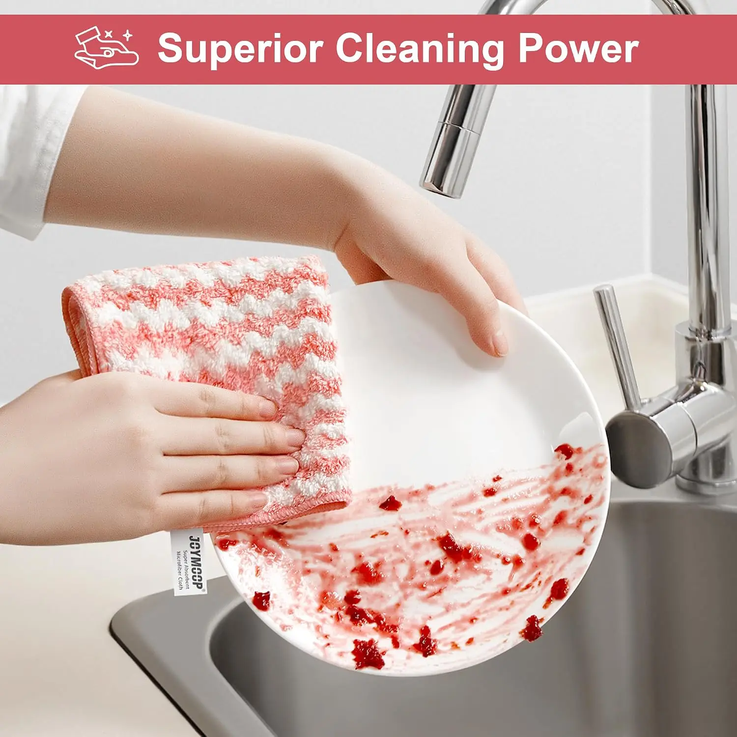 TILONDEX 25X25CM Microfiber Cleaning Cloth,1/3/5/10PCS Set, Medium, Multi Color