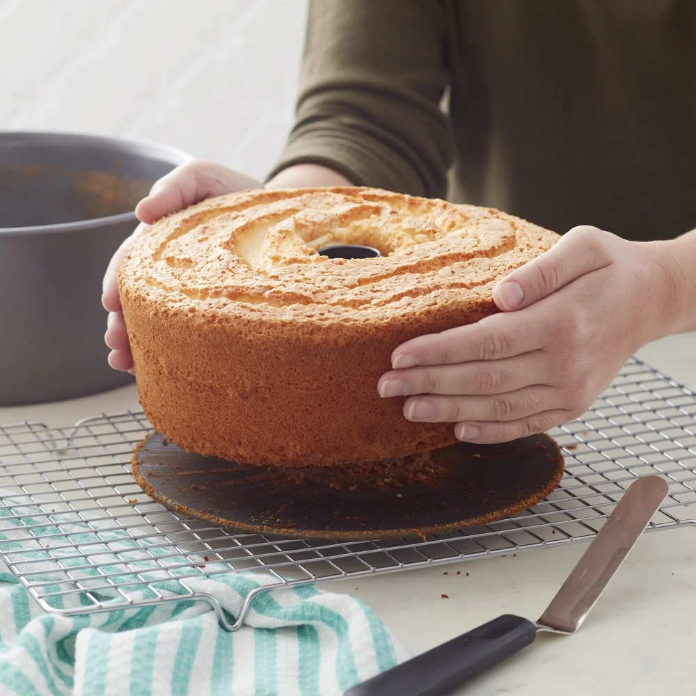 غير عصا الملاك الغذاء كعكة عموم 9.5in مخدد أنبوب مقلاة خبز دائم الباردة المدرفلة الصلب سهلة الإصدار مقاومة للخدش فرن آمن #6