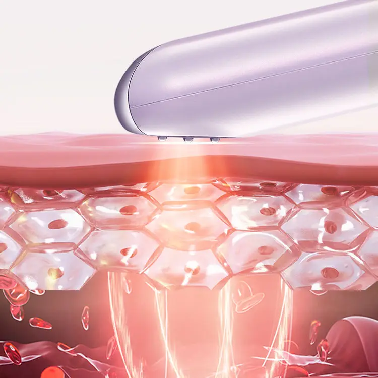 5-in-1 Beauty Machine Care Anti Aging Rimpel LED Foton Microstroom EMS Hot Cold Facial Massager Face Lift-apparaten