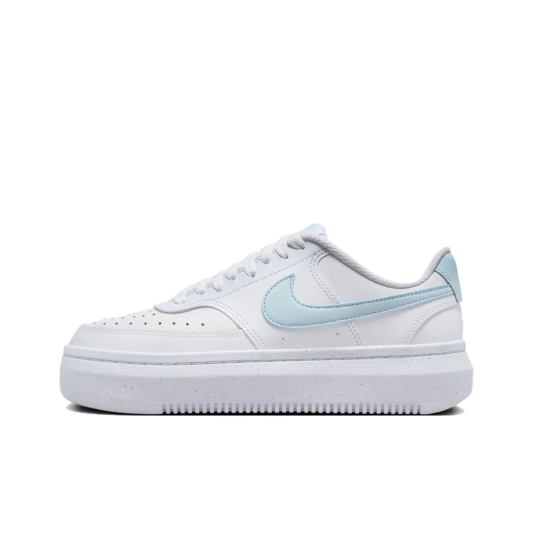 Nike Court Vision Alta Low top Skateboard Shoes Women's White Blue DZ5394-101