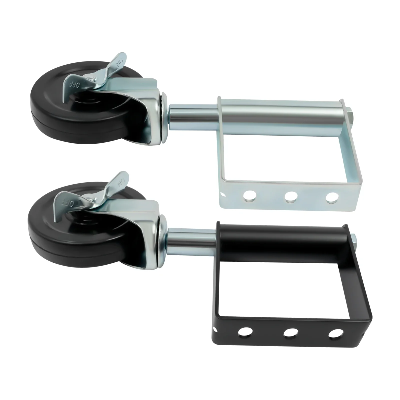 Spring-loaded Gate Rollers, Set of 2 with Wheels, 220lbs Load Capacity, Smooth Operation, Easy Installation for Yard Gates