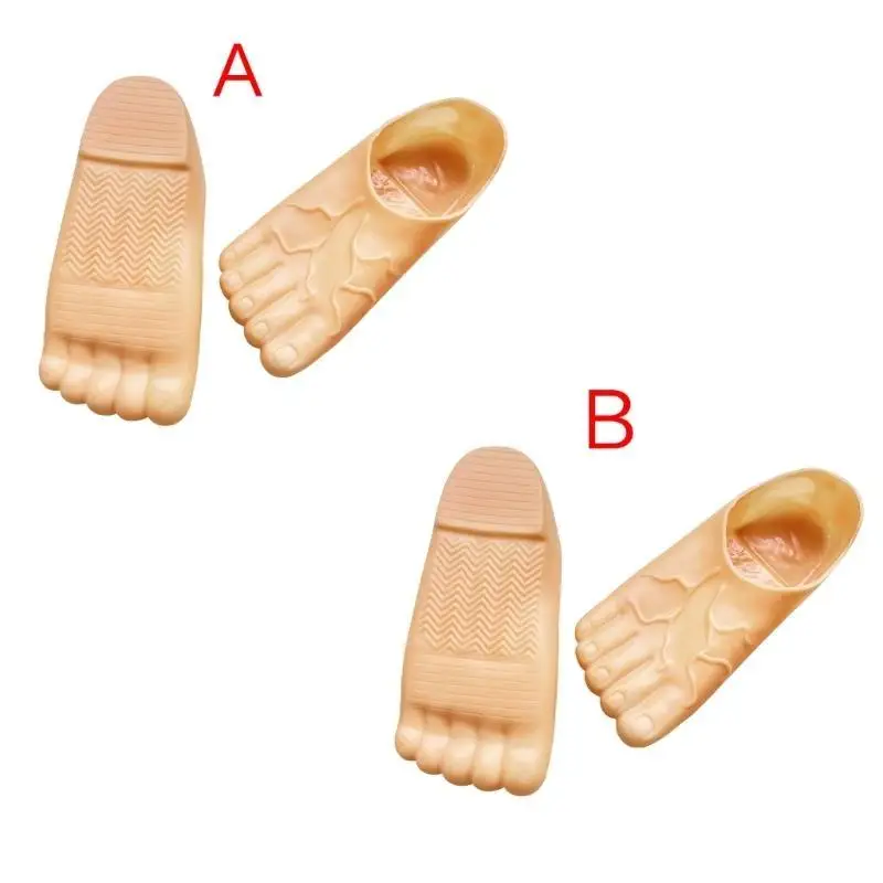 

39BD Realistic Feet Shoe for Men and Women, Halloween Cosplay Shoes Prank Props Funny Shoes Masquerade Props