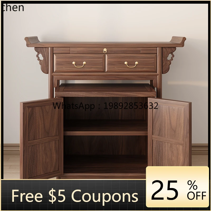 

WW new Chinese table incense case modern simple Buddhist temple shrine shrine cabinet