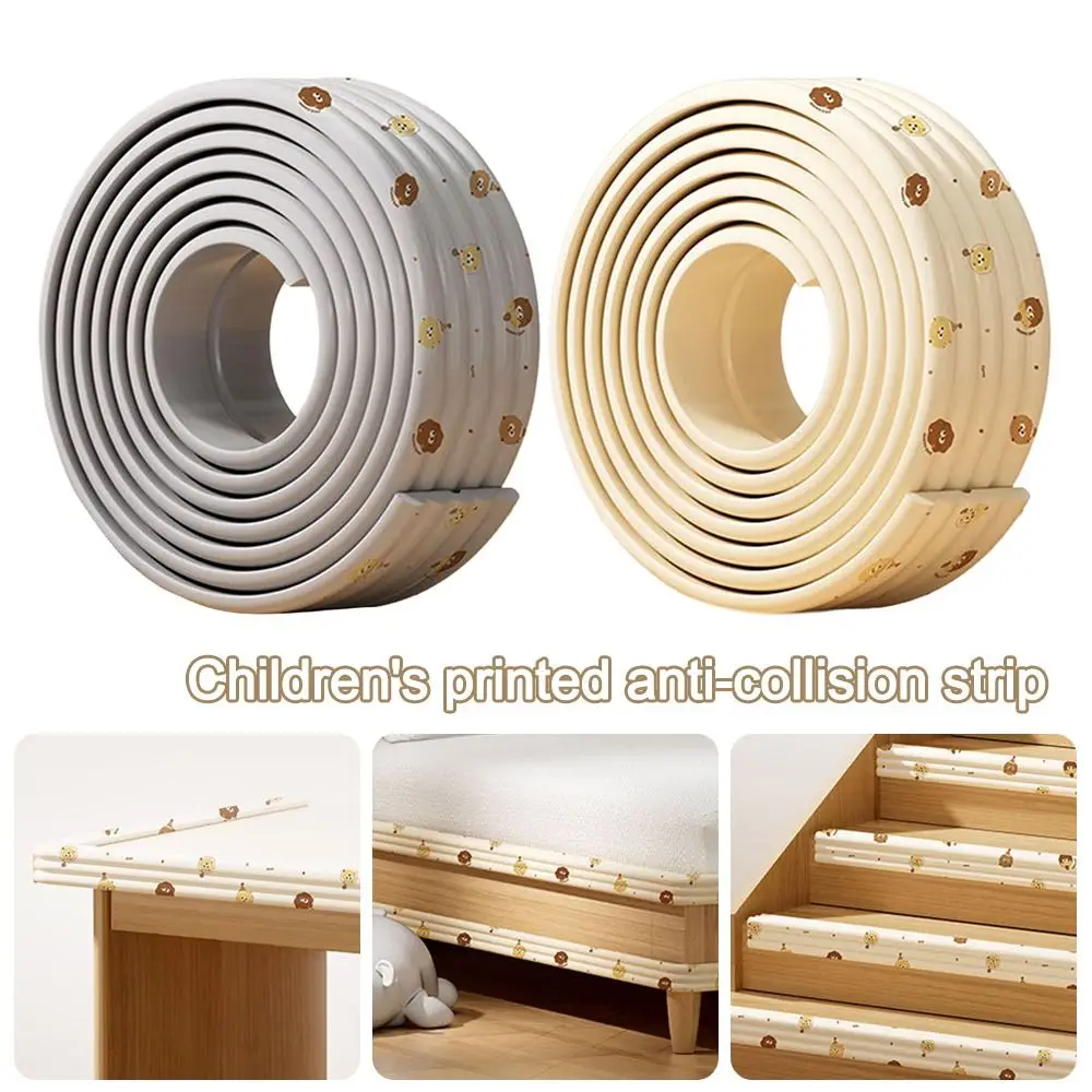 Durable 2m Desk Edge Guard Strip Soft Thickened Wall Corner Protector Waterproof Self Adhesive Foam Bumper for Baby Safety