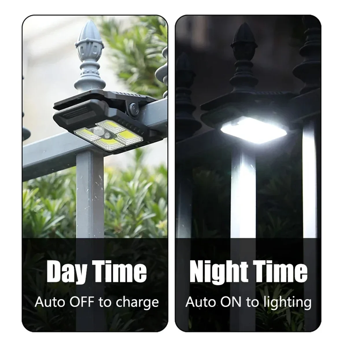 Solar Clip Light Motion Sensor - đánh giá và giá Umbrella Led Clip
