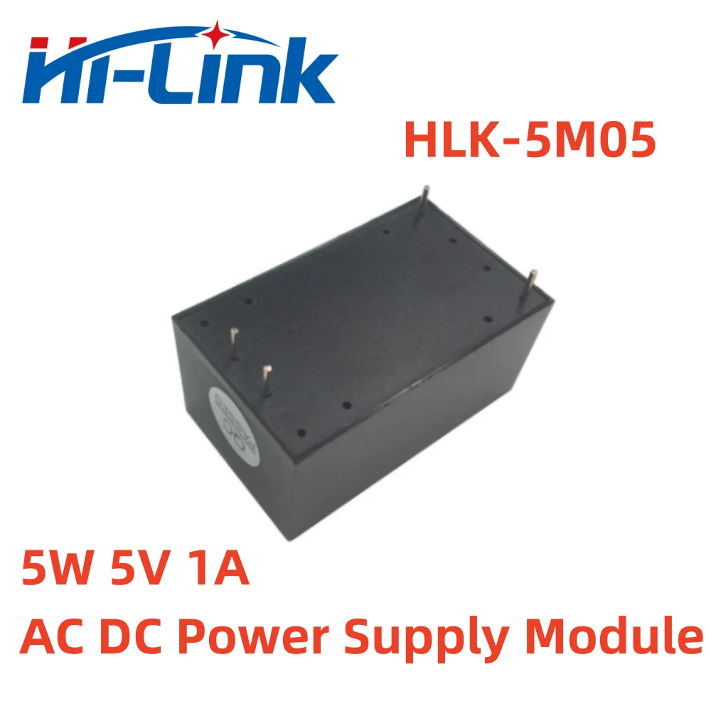 Free Shipping 5pcs/Lot HLK-5M05 AC-DC 220V to 5V 5W 5M05 Mini Intelligent Household Switch Power Supply Module