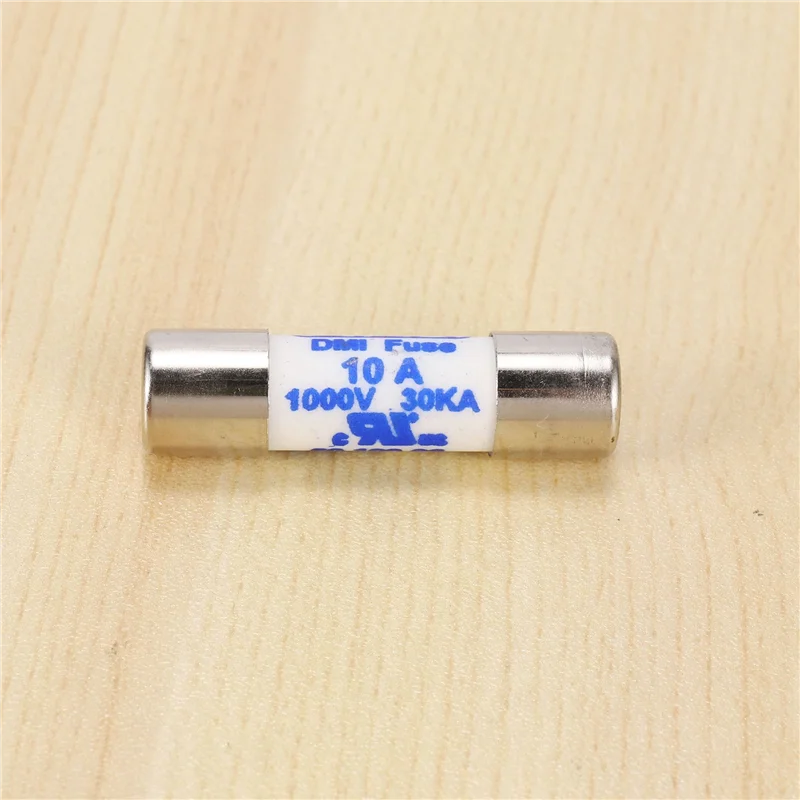 10X متعدد 10X38 مللي متر 1000 فولت 10A اسطوانة فيوز أبيض-B51B #4
