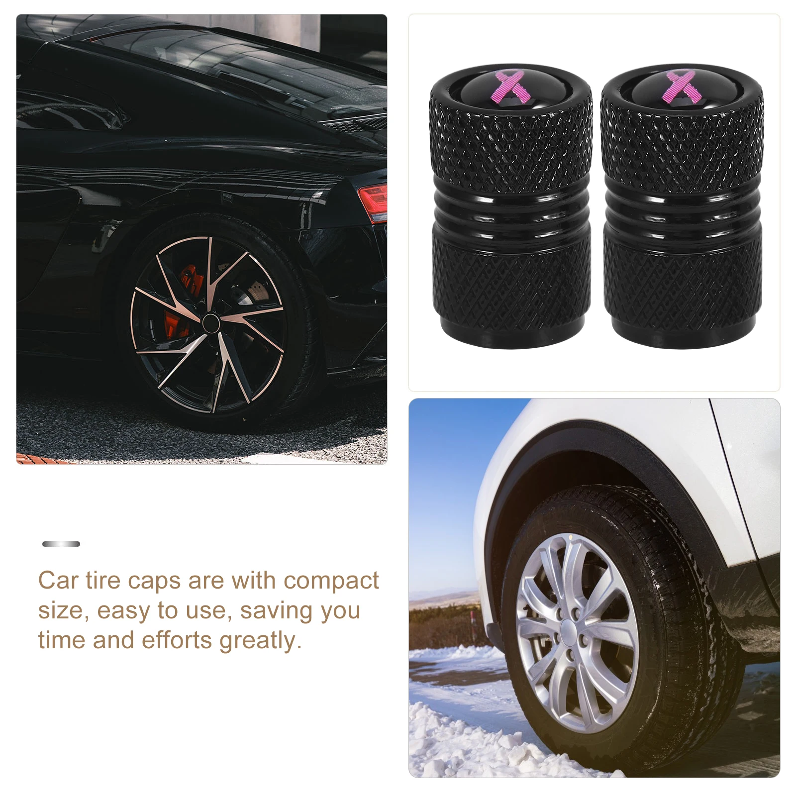 

4pcs Tire Caps Sturdy Aluminum Alloy Anti-Leak Car Truck Car Tire Accessories Automotive Accessorie Dust Proof Long Use