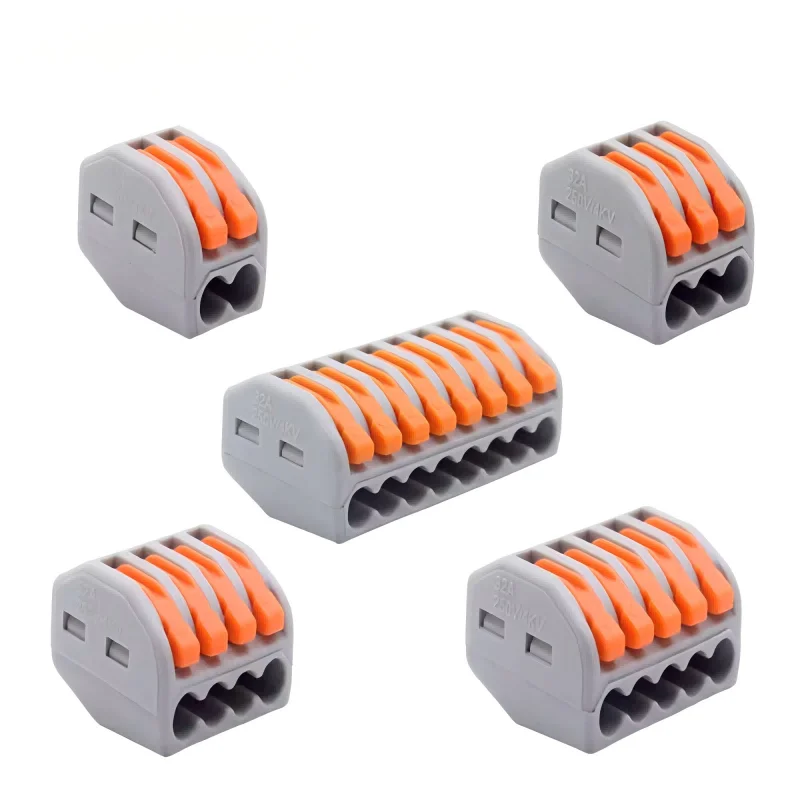 10/20/50 PCS in Meerdere Uit Snelle Elektrische Connectoren Universele Compact Splitter Bedrading Kabel Connector Push-in klemmenblok