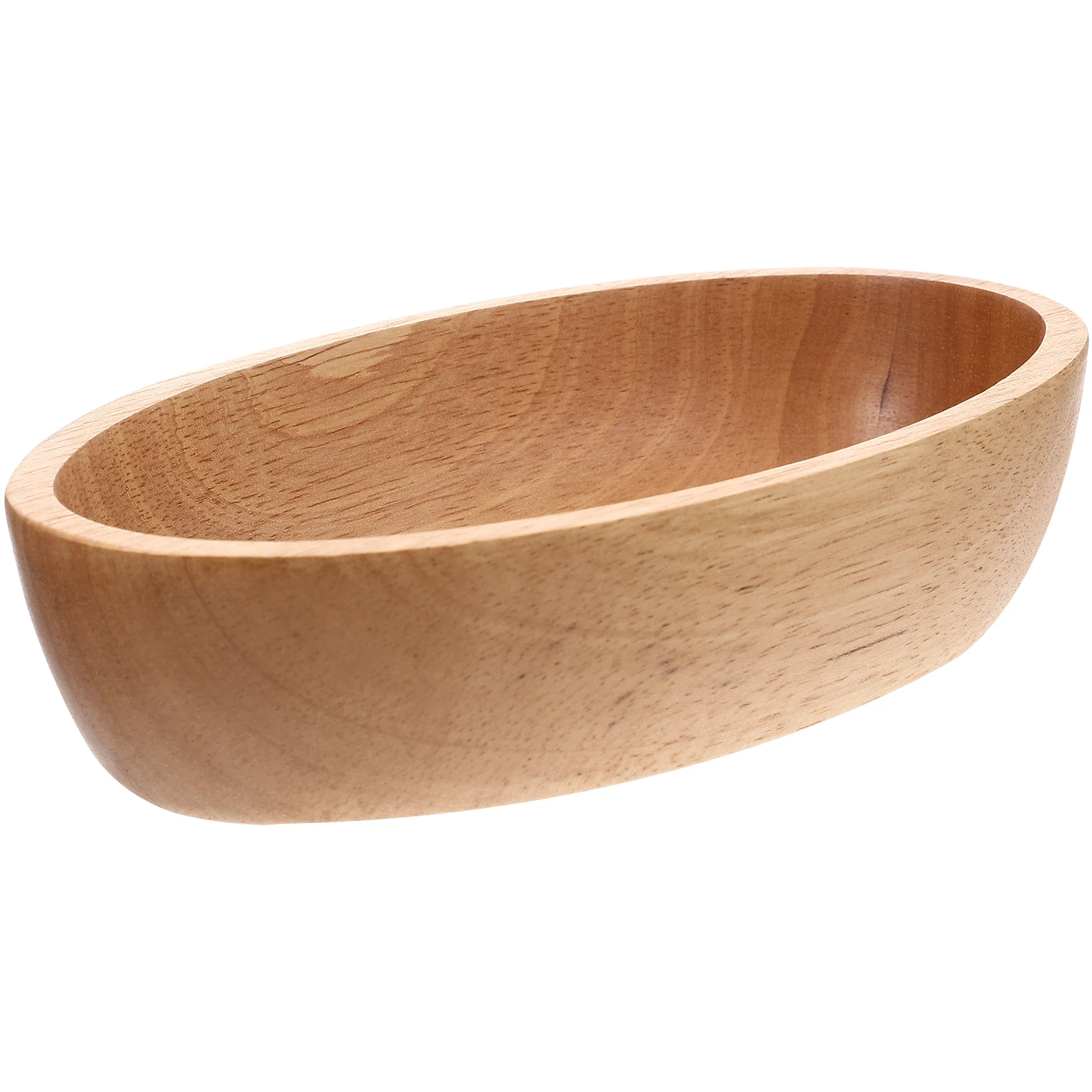 

Wooden Fruit Plate Holder Tray Snacks Storage Food Serving Dish Fruits Smooth Surface Rustic Decor Bowl Home Supplies Reusable