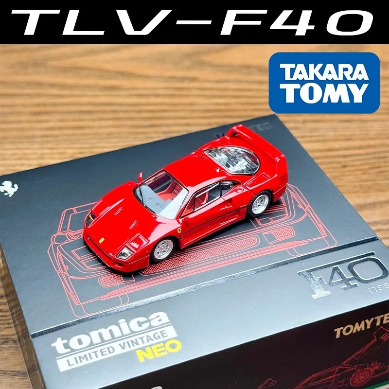تاكارا تومي تومييتيك TLV 1/64 F40 1989 سبيكة موتور مركبة دييكاست نماذج ألعاب السيارات جمع هدايا الصبي #1