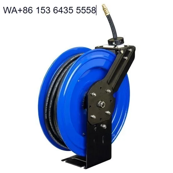 DMECL Wall Mounted Steel Case Auto Spring Rewind Hose Reel Air