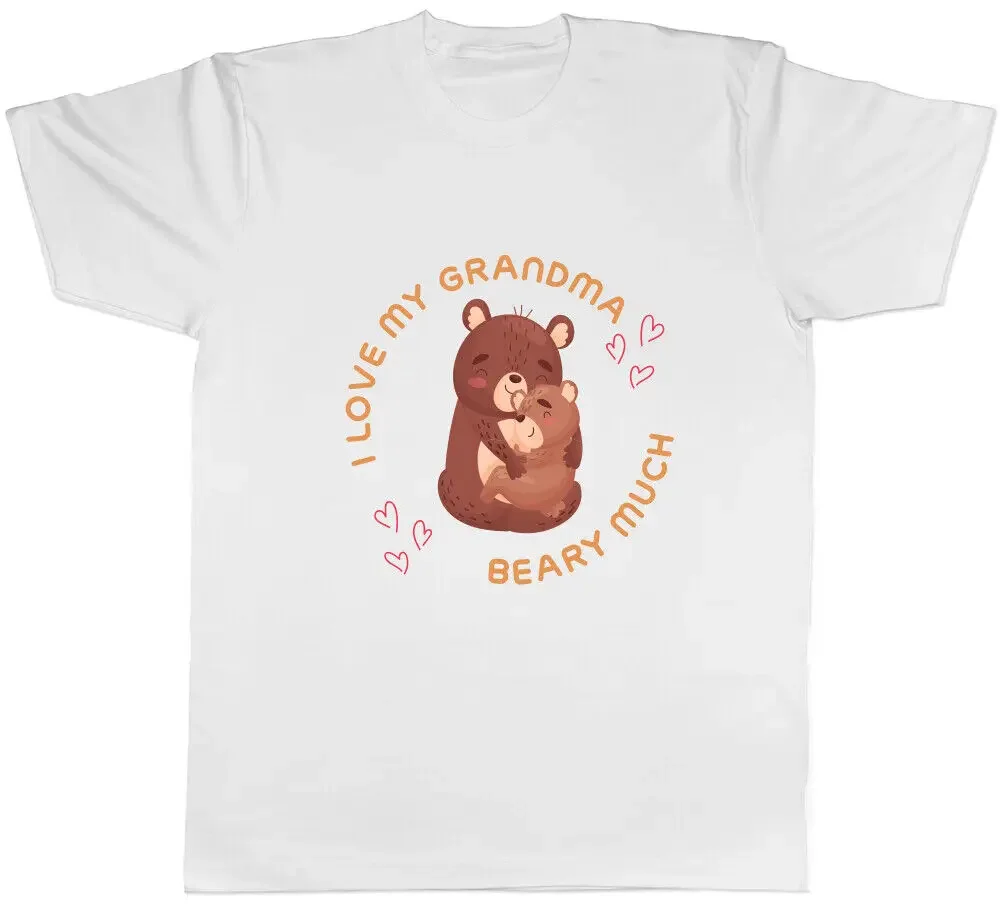 I Love My Grandma Beary Much Mens T-Shirt Tee