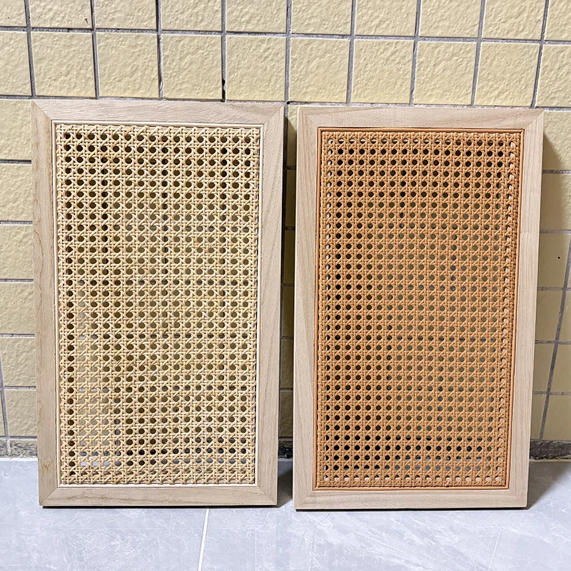 New Style 50*30cm Plastic/Natural Rattan Decorations  Porch Pendant Electric Switch Covering Products Miscellaneous Tea Tray Hot