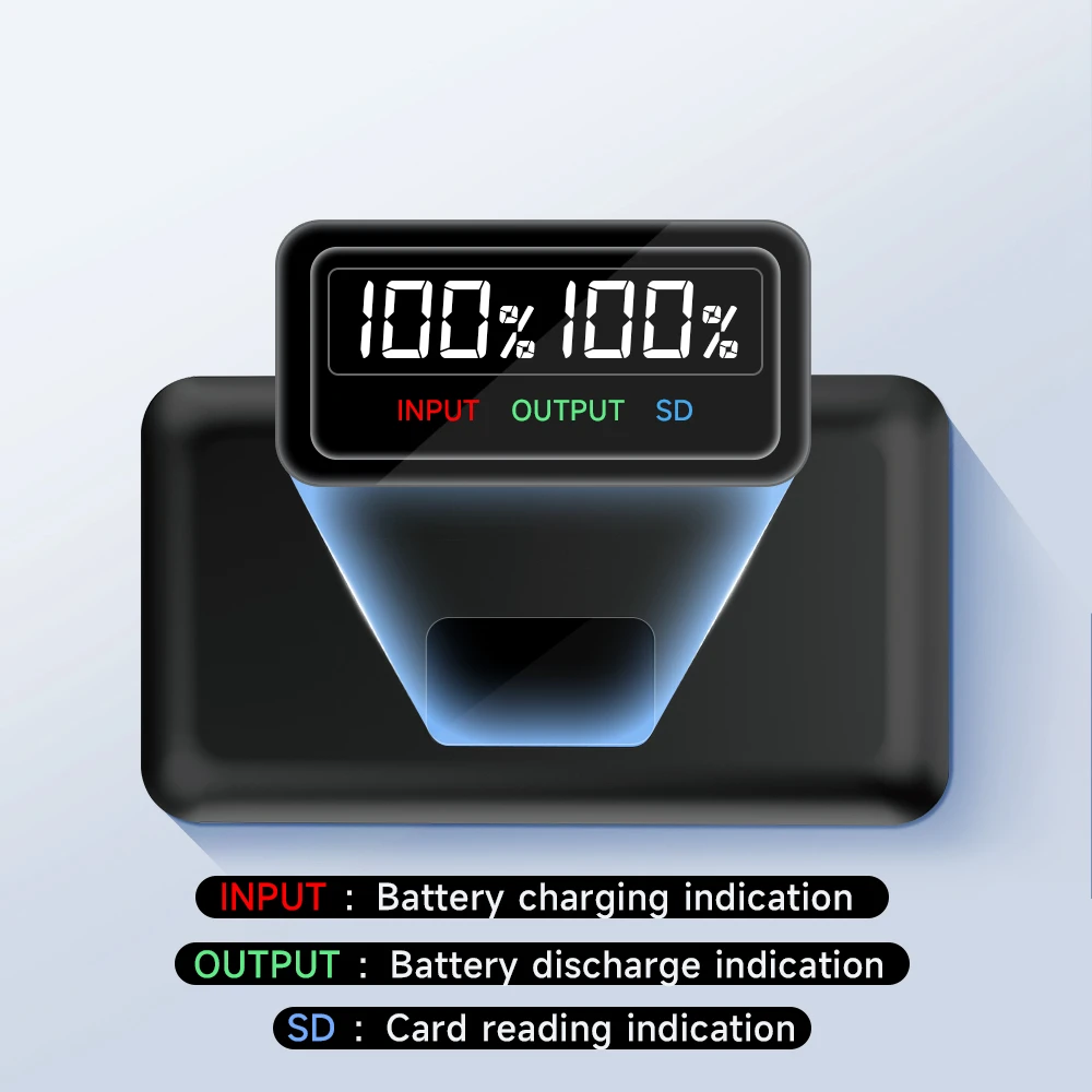 PALO LCD USB Storage Case Charger for NIKON EN-EL3E EN-EL9 EN-EL14 EN-EL15 EN-EL20 EN-EL25 Camera Battery