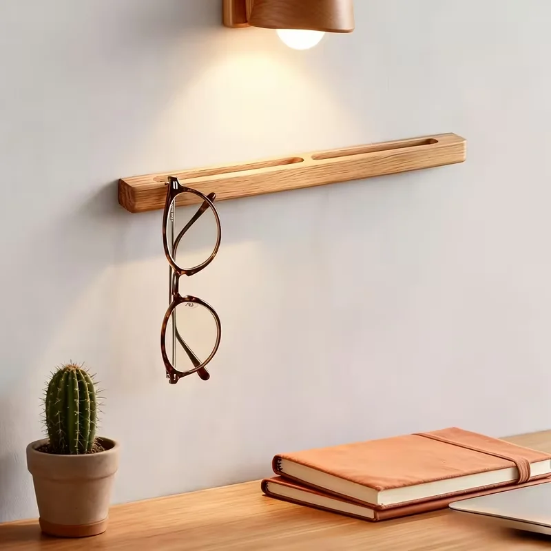 Nuevo Organizador de Gafas de Sol para Montar en la Pared, Soporte de Madera para Lentes