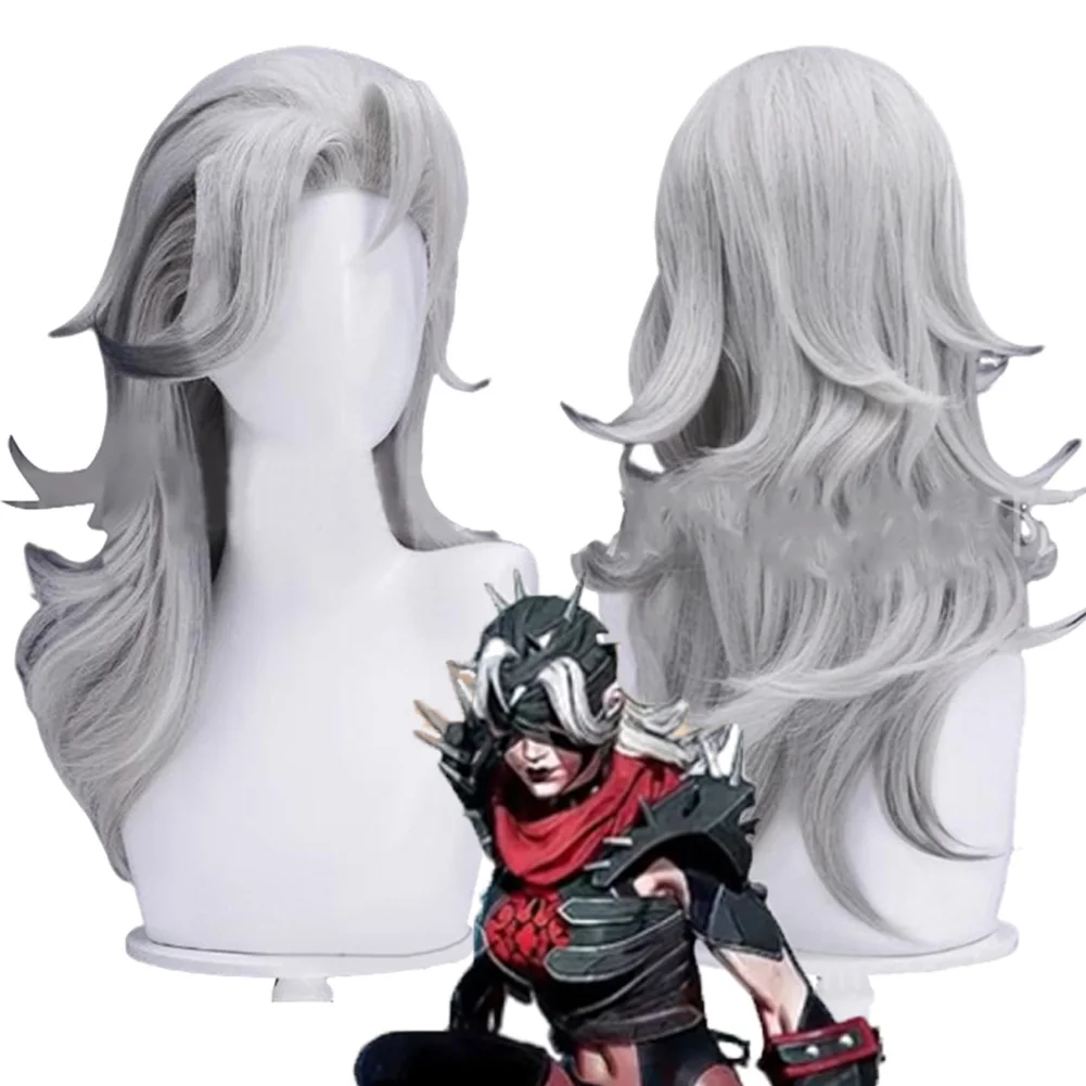 

Game Rival Cosplay Invisible Woman Grey Hair Set Holloween Party Carnival Roleplay Uniform Prop Outfits Accessories