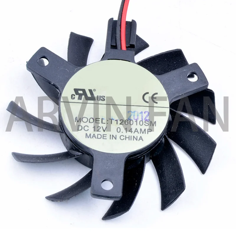 

Brand New Original T126010SM 55mm DC12V 0.14A 2-line Graphics Card Cooling Fan