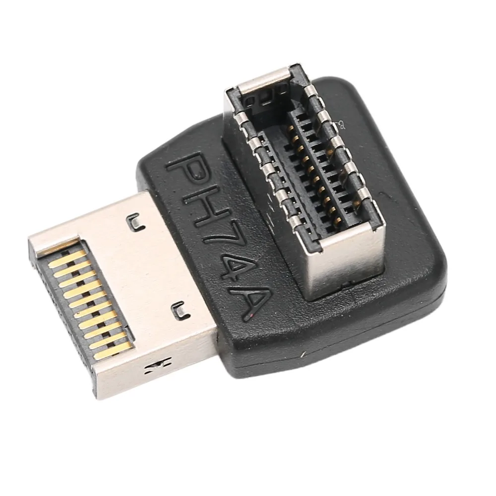 PH74A Right Angle USB Type E Adapter 90 Degree Plug and Play USB3.1 TYPEE Adapter Right Angle Design Right Angle Adapter