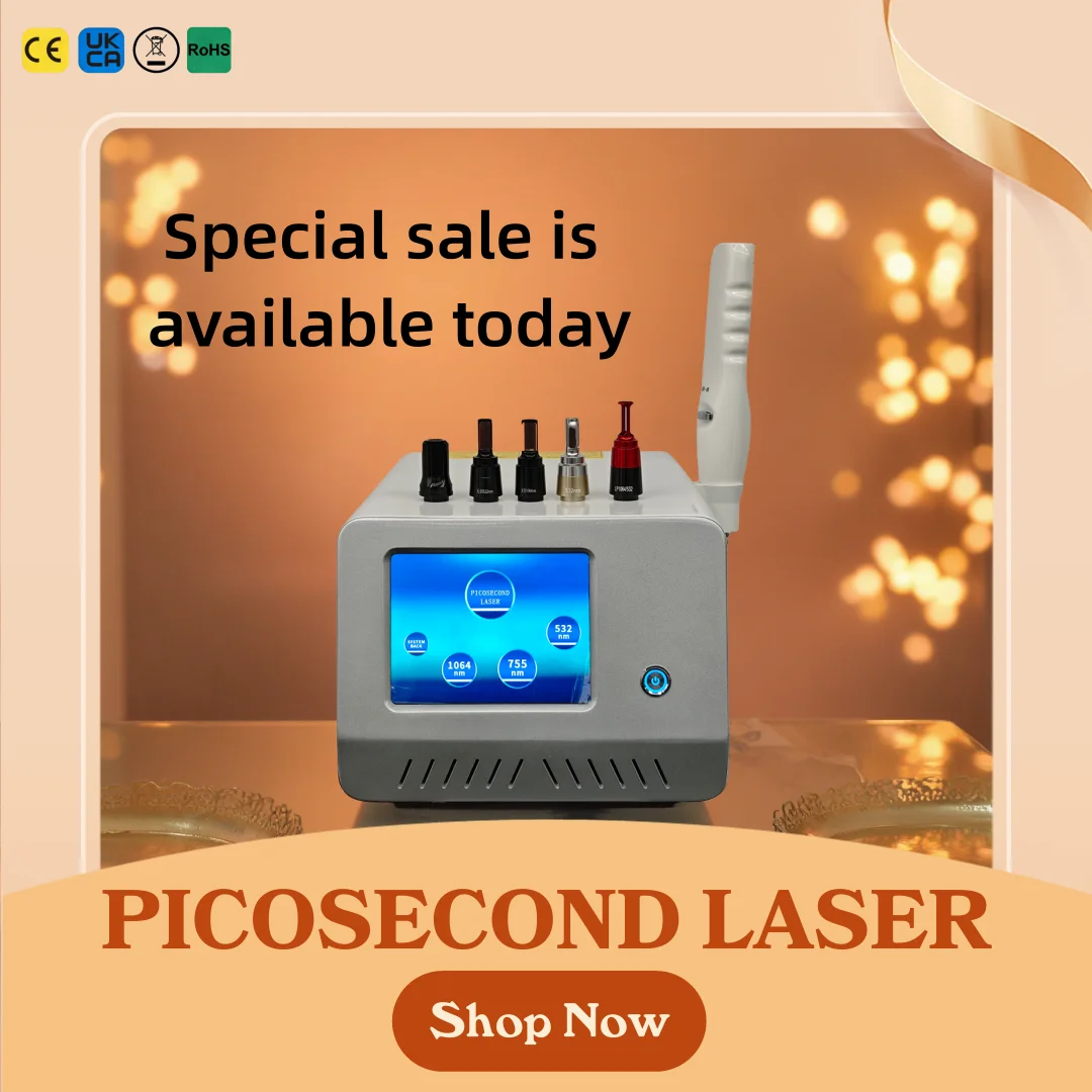 Advanced Pico Nd Yag Laser Tattoo Removal Machine Skin Whitening Hair Pigment Freckle Eyeliner Eyebrow Carbon Beauty Equipment