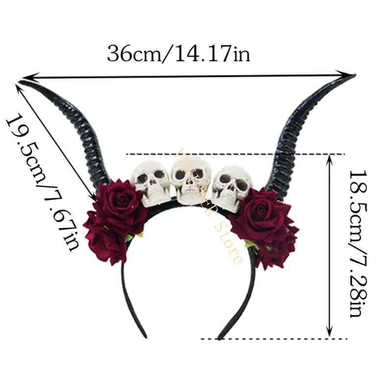 Festival Antilope Horn Kopfbedeckung Benutzerfreundliches Polyesterharz für Cosplay D08E