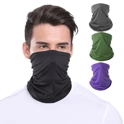 Silk Scarf Unisex Magic Scarf Outdoor Sports Bicycle Headband Bike Cycling Balaclava Neck Tube Warmer Riding Bandanas Face Mask