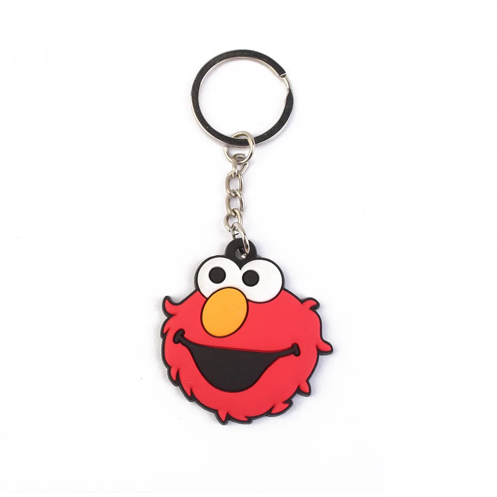 Sesame Street Anime Key Chain Cartoon Character,PVC Keychain,Backpack Pendant,Children's Accessories,Children's Birthday Gifts