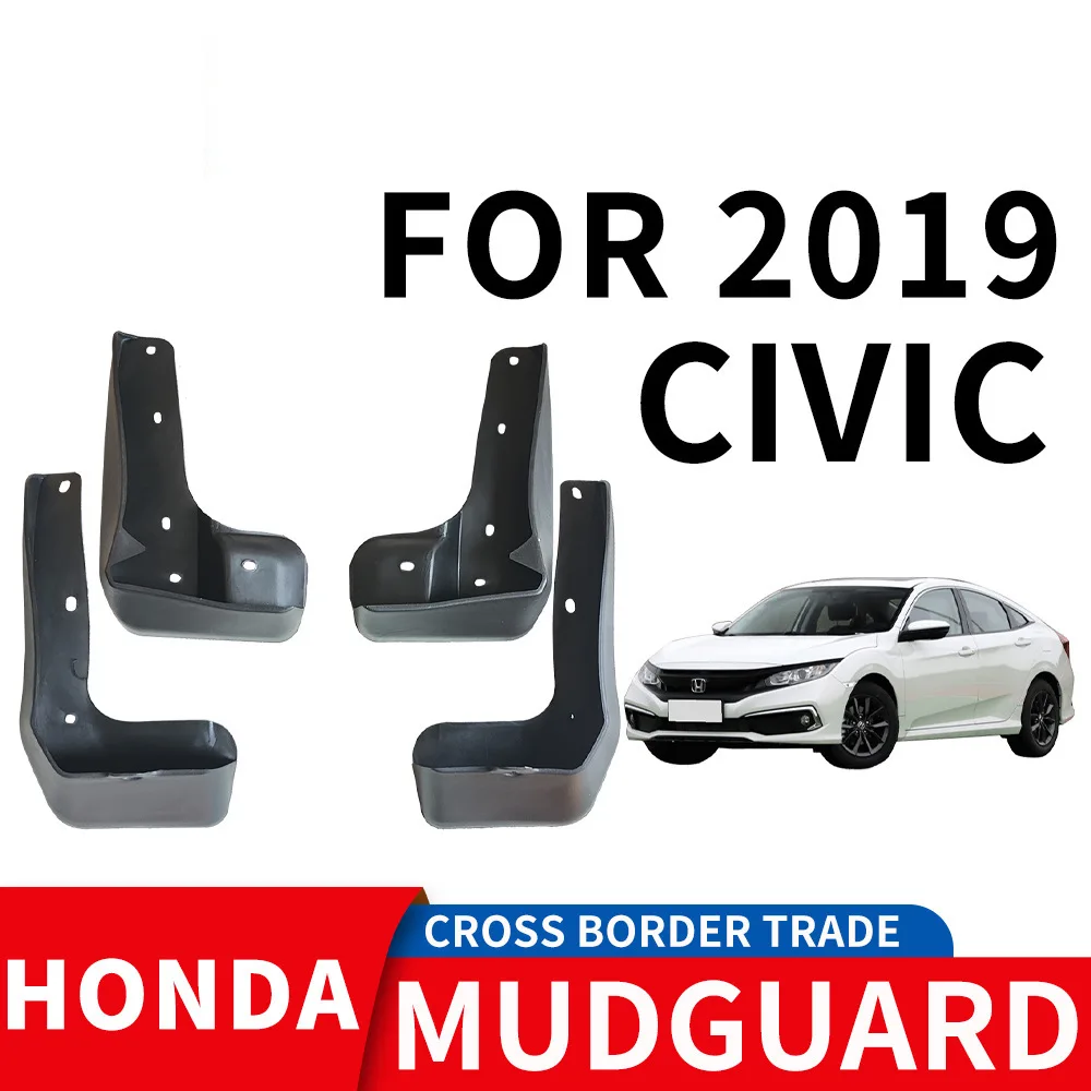 

For 2019 HONDA CIVIC mudguard Mudflaps Front Rear Flares Splash Guards Cover Car Accessoie