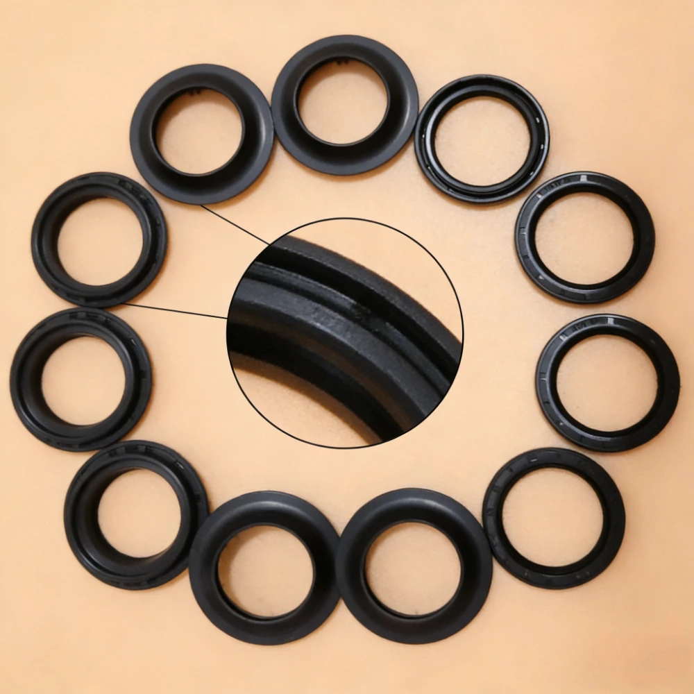 

2pc/4pc/8pc Motorcycle 30*40*10.5 Front Fork Damper Shock Absorber Oil Seal spring Dust Cover 30x40x10.5 30 40 10.5 mm