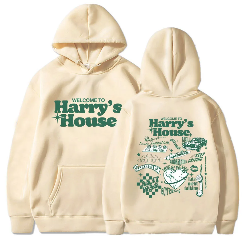 Harry's House Hoodies Kid Harpoon Hip Hop Fleece Sweatshirt Graphic Printing Gothic Retro Clothes Moletom Hooded Grunge Hoody