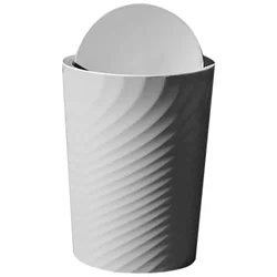 Waste Paper Basket Litter Trash Can Threaded Trashcan Small Thicken Garbage Bucket Bin Office