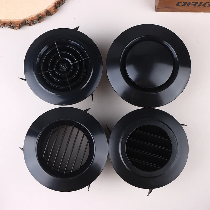 4 Shapes Availables 75/100/125mm Round Ducting Ventilation Cover Air Vent Extract Valve Grille Air Circulation Vents Cover