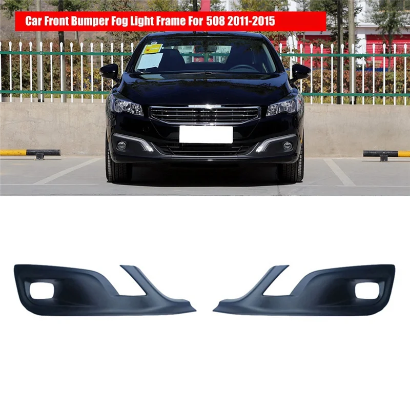 

A82E-Car Front Bumper Fog Light Frame Fog Light Decorative Cover For 508 9809143180 9809143080