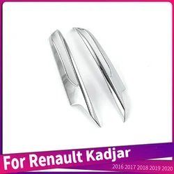 For Renault Kadjar 2016 2017 2018 2019 2020 ABS Chrome Car Side Door Rear View Mirror Cover Trim Strips External Decoration