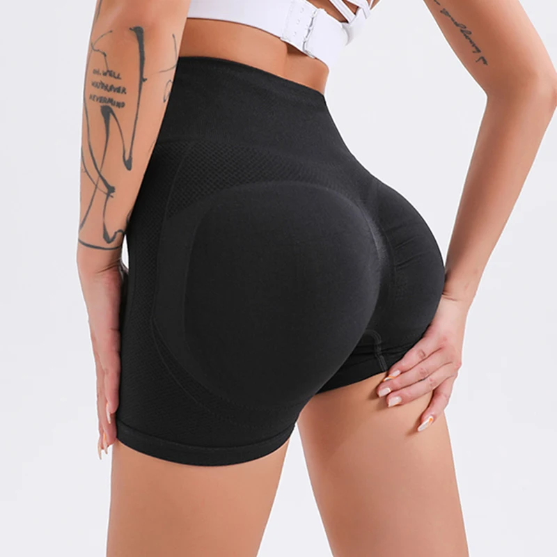 Peach Buttocks Yoga Shorts Women Fitness Seamless High Waist Leggings Push Up Sports Tights Gym Jogging Cycling Clothes Female