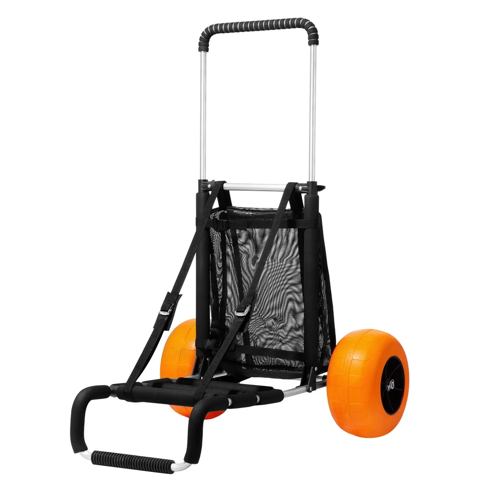 Heavy Duty Beach Cart with Adjustable Handle and Big Wheels