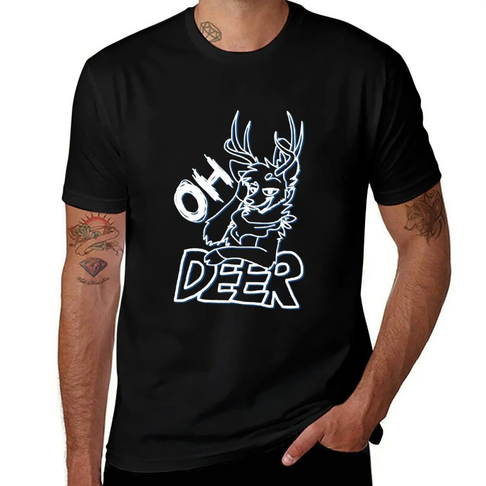 

Oh Deer... T-Shirt man t shirt cotton high quality t shirts for man slim fit T-Shirt