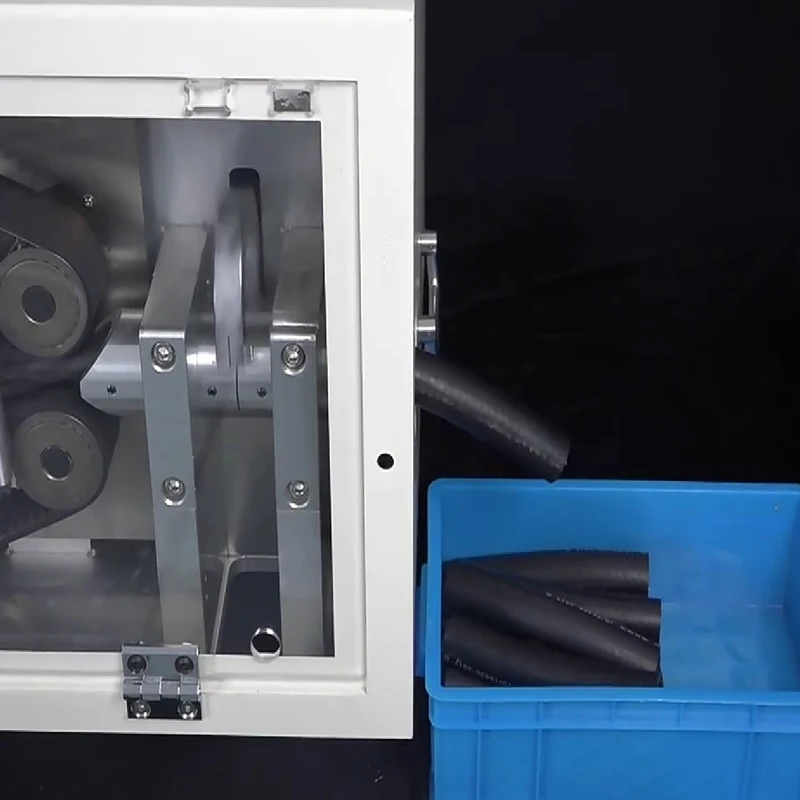 LY-335 Automatic Belt-Drive 4 Wheels Wire Tube Sleeving Pipe Cutting Machine Max Cut Diameter 3-35MM 220V 110V