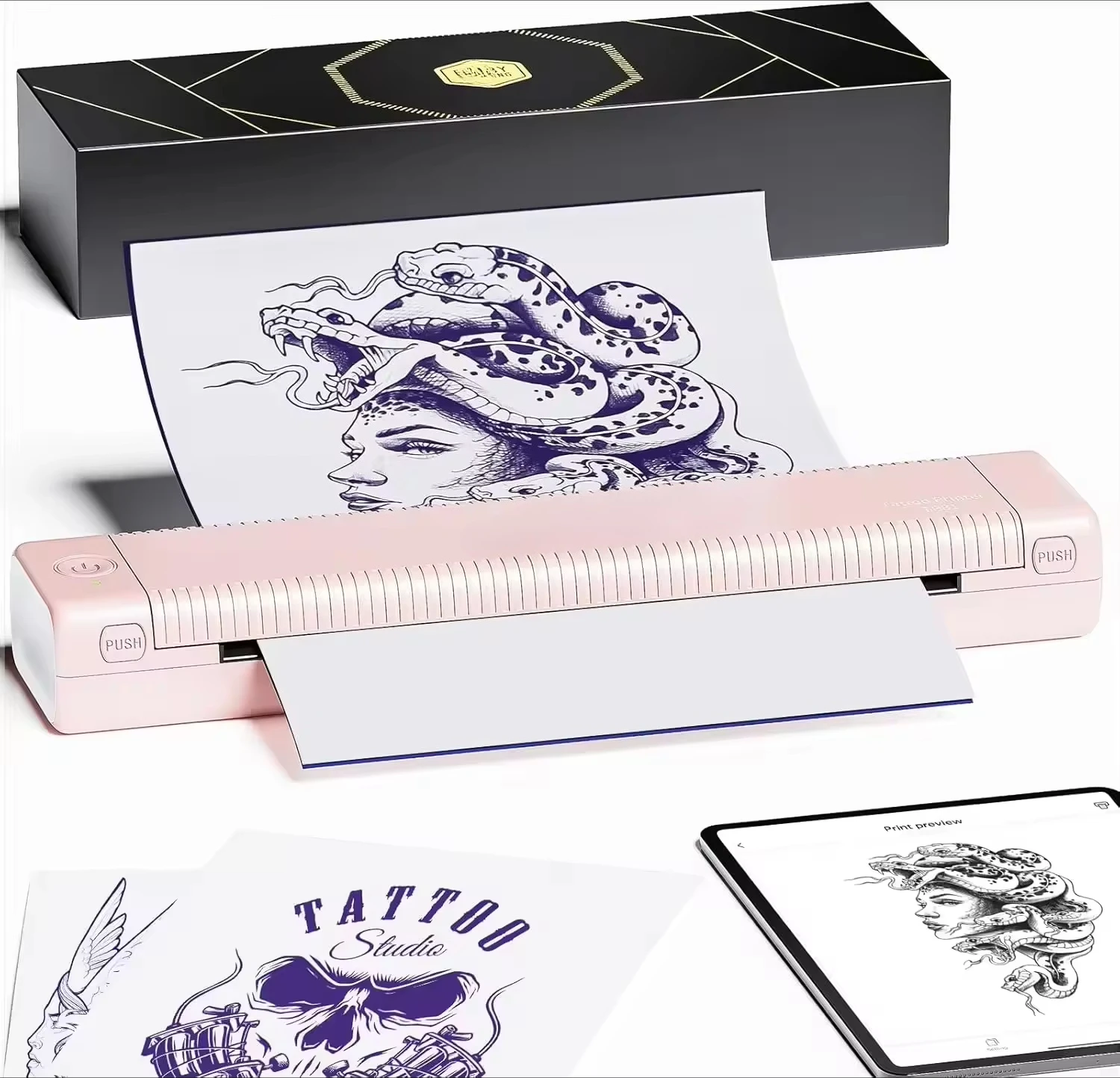 Phomemo TP81 A4 Portable Tattoo Stencil Printer Thermal Transfer Machine Tattoo Copier for Tattoo Artist