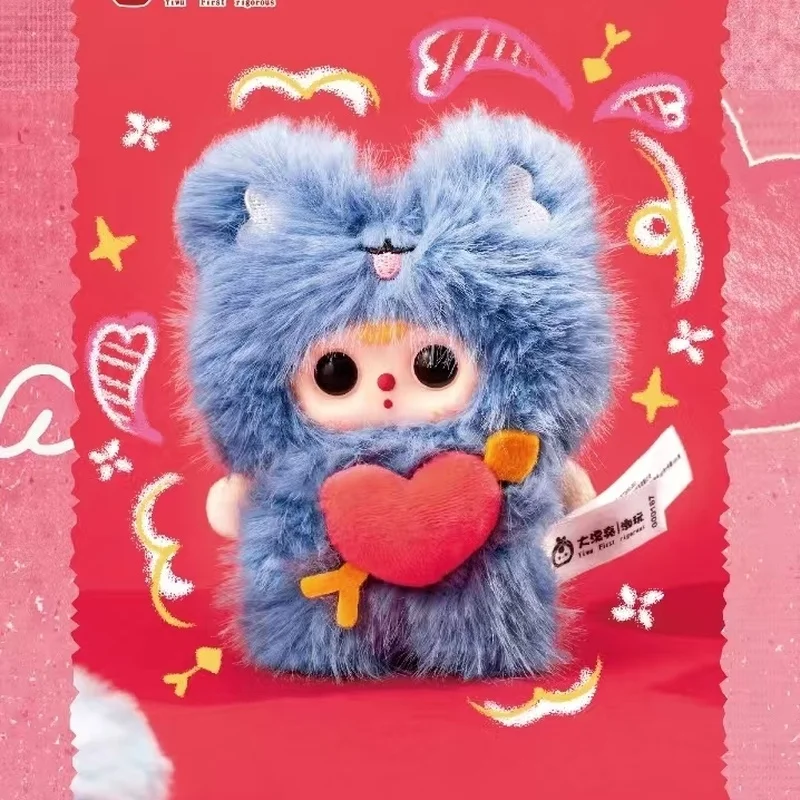 جديد حقيقي الطفل ثلاثة 10 سنتيمتر كيوبيد سلسلة الفينيل صندوق أعمى ألعاب لطيفة حقيبة قلادة تحصيل الشكل فتاة هدايا عيد الهالوين