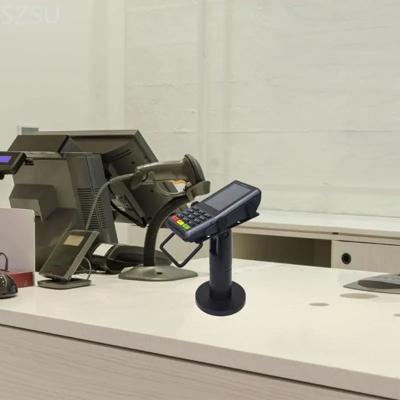 SZSU Ergonomic POS Device Holder With Internal Wire Management Easy Installation POS Machine Bracket For Retail Shop